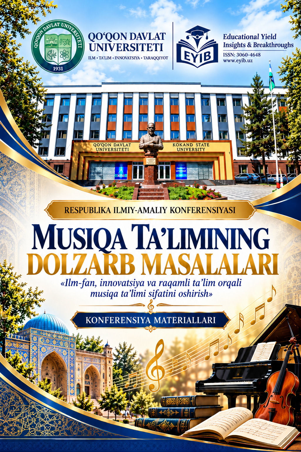 					View Vol. 1 No. 1 (2026): Musiqa ta’limining dolzarb masalaalri "Ilm-fan,innovatsiya va raqamli ta'lim orqali musiqa ta'limi sifatini oshrish"
				